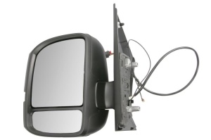 Oglinda exterioara stanga potrivita MAN TGE; VW CRAFTER II, GRAND CALIFORNIA dupa 2016 - convexa, electric, cu incalzire, antena