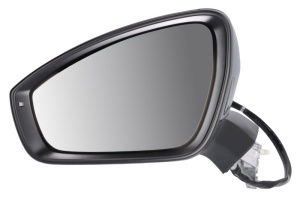 Oglinda exterioara stanga potrivita Skoda ELROQ, ENYAQ iV dupa 2020 - asferice, asistenta la schimbarea benzii, pliabil electric, 2+11 pini
