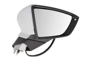 Oglinda laterala Dreapta (electric, convexa, incalzita, crom, captuseala, pliabil electric) potrivit SEAT IBIZA V, LEON, LEON SC, LEON ST, LEON ST/KOMBI, LEON/HATCHBACK - Img 1