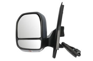 Oglinda laterala Stanga potrivit FORD TRANSIT / TOURNEO CUSTOM; VW TRANSPORTER T7 dupa 2023 - (electric; convexa, cu incalzire; captuseala; pliabil electric, cu indicator; antena)
