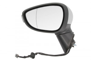 Oglinda stanga potrivit FORD B-MAX dupa 2012 - electrica, asferic, incalzita, crom, grunduita