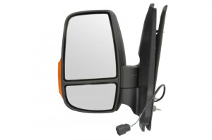 Oglinda stanga potrivit FORD TRANSIT dupa 2013 - manuala crom, scurt