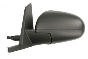 Oglinda stanga potrivit MITSUBISHI COLT 2004-2012 - mecanica asferic, crom, grunduita - Img 2