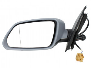 Oglinda stanga potrivit VW POLO 2004-2009 - mecanica asferic, grunduita