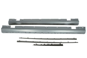 Ornament bandou lateral Stanga/Dreapta potrivit MERCEDES E-KLASA W213 2016-2019 - (negru/pentru pictura, cu lamele)