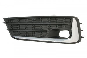 Ornament bara fata stanga cu dunga crom, cu locas lumini zi, plastic, negru potrivit SUBARU IMPREZA GK, GT 01.20- - Img 1