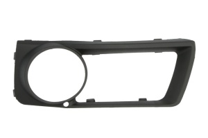 Ornament grila fata Stanga Fata potrivit BMW X6 E71, E72 2007-2014 - (deschis; plastic; negru lucios)