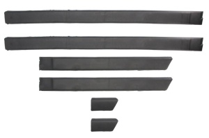 Ornament portiera potrivit VW GOLF II 5D 1983-1992 - plastic, negru