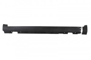 Ornament protectie prag exterior stanga potrivit VOLVO S40 II 2004-2012 - (negru)