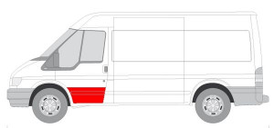 Panou reparatie usa Fata Stanga (Prag, partea inferioara) potrivit FORD TRANSIT - Img 2