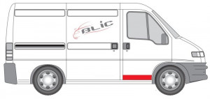 Panou reparatie usi Fata Dreapta potrivit CITROEN JUMPER I; FIAT DUCATO; PEUGEOT BOXER 1994-2006 - (strat, partea inferioara, inaltime 120mm) - Img 2