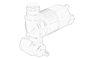 Pompa spalator parbriz potrivit FORD potrivit FORD GALAXY III, MONDEO V, S-MAX, TOURNEO CONNECT V408 , TRANSIT CONNECT V408/MINIVAN; FORD USA EDGE, FUSION FURGON/MINIVAN-SUV dupa 2012