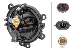 Proiector ceata Stanga (H8/PSX24W/W5W, cu lumina de pozitie) potrivit MINI (F55), (F56), (F57), (R57), CLUBMAN (F54) 12.13- - Img 4