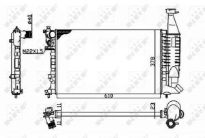 Radiator motor potrivit CITROEN BERLINGO, BERLINGO/MINIVAN; PEUGEOT PARTNER, PARTNER/MINIVAN 1.1-1.8 - Img 3