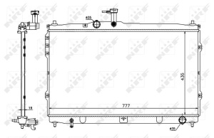 Radiator motor potrivit HYUNDAI H-1 CARGO, H-1 TRAVEL 2.5D - Img 2