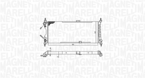 Radiator motor potrivit OPEL COMBO/MINIVAN, CORSA B, CORSA B/HATCHBACK 1.5D/1.7D - Img 2