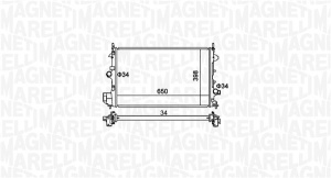 Radiator motor potrivit OPEL SIGNUM, VECTRA C, VECTRA C GTS; SAAB 9-3 1.9D - Img 1