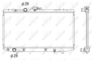 Radiator motor potrivit TOYOTA STARLET 1.3 - Img 3