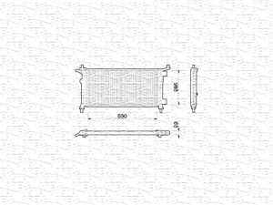 Radiator racire motor (manual) potrivit OPEL CORSA B 1.0/1.2 11.96-09.00 - Img 1