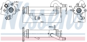 Radiator recirculare gaze esapament potrivit FIAT DUCATO 2.3D 07.06- - Img 3