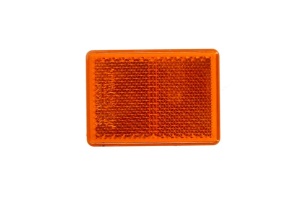 Reflector dreptunghiular (portocaliu, autoadeziv, 55mm x 40mm x 6,5mm) - Img 1