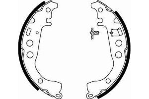 Sabot frana potrivit ALFA ROMEO 90; SUBARU JUSTY IV; TOYOTA ALLION I, BB I, CELICA, COROLLA, IQ, IST, OPA, PORTE I, PREMIO, PRIUS, RAUM, WILL CYPHA I, YARIS, YARIS / VIOS 1.0-2.0 10.84- - Img 3