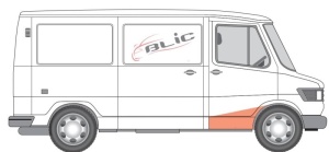 Scara cabina Dreapta (complet) potrivit MERCEDES T1 (601), T1 (601, 611), T1 (602), T1 (B601), T1 (B602), T1/TN 01.77-12.96 - Img 2