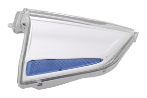 Semnalizator fata Stanga (albastru/transparent, sticla) potrivit NISSAN LEAF Electric dupa 2010 2013-2017 - Img 3
