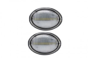 Semnalizator lampa lateral stanga/dreapta transparent, LED, dinamic potrivit ABARTH 500 / 595 / 695, 500C / 595C / 695C; ALFA ROMEO 4C; FIAT 500, 500 C; FORD KA; LANCIA YPSILON 0.9-1.8 dupa 2003