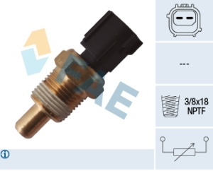 Senzor temperatura lichid racire (numar pini: 2, negru) potrivit CHRYSLER 300M, NEON, NEON II, PACIFICA, PT CRUISER, SEBRING, VOYAGER I, VOYAGER II, VOYAGER III, VOYAGER IV 1.6-8.4 10.89- - Img 3