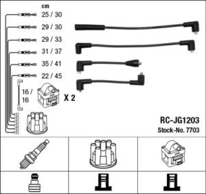 Set cablaj aprindere Jaguar XJ / XJS 5.3 V12 85-94 - Img 2