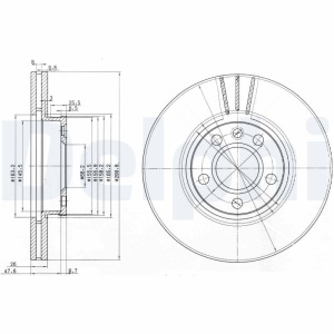 Set discuri frana (2 buc.) Fata Dreapta/Stanga potrivit BENTLEY BENTAYGA; FORD GALAXY I, GALAXY MK I; SEAT ALHAMBRA; VW CALIFORNIA T4 CAMPER, SHARAN, TRANSPORTER T4 1.8-6.0 07.90- - Img 2