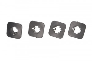Set montare senzori parcare Spate 4 buc, plastic potrivit ABARTH 500 / 595 / 695, 500C / 595C / 695C; FIAT 500 dupa 2007 2007-2015