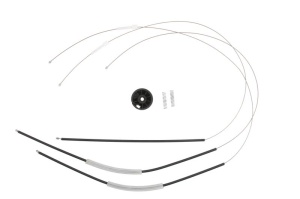 Set reparat macara geam fata dreapta potrivit RENAULT CLIO III, GRAND SCENIC II, MEGANE II, MODUS dupa 2002 - (cabluri, electric)