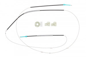 Set reparatie macara geam dreapta potrivit VW POLO, POLO III, POLO III CLASSIC, POLO/HATCHBACK 1994-2002 - (set, electric)