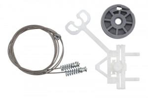Set reparatie macara geam spate stanga potrivit CITROEN NEMO, NEMO/MINIVAN; FIAT FIORINO/MINIVAN, QUBO; PEUGEOT BIPPER, BIPPER TEPEE dupa 2007 - (set)