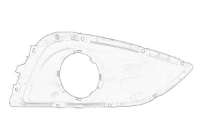 Sticla far ceata fata Stanga potrivit HYUNDAI IX35 SKŘÍŇ/SUV/SUV 2009-2015 - Img 2