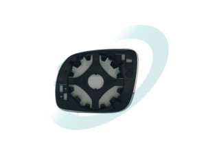Sticla oglinda exterioara Dreapta potrivit SEAT AROSA, LEON, TOLEDO II; VW GOLF 4, LUPO I, PASSAT B5 1996-2006 - (convexa, incalzita, albastru)
