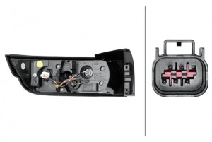 Stop lampa spate Dreapta (LED/PSY24W/W16W) potrivit LAND ROVER RANGE ROVER EVOQUE 06.11-12.19 - Img 4