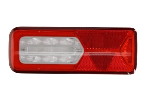 Stop spate dreapta LC12T (LED, 24V, cu intermitent, cu far ceață, lumina de marșarier, cu stop, lumină de parcare, reflector triunghiular) potrivit SCHMITZ - Img 1