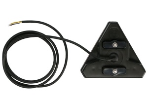 Stop spate dreapta (LED, 12/24V, cu intermitent, cu lumina de ceata, cu lumina stop, lumini parcare, cu lumina placuta inmatriculare, reflector triunghiular, lungimea cablu : 0,2m, 163x143x75mm) - Img 2