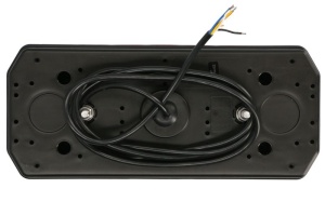 Stop spate dreapta (LED, 12/24V, cu intermitent, lumina de marșarier, cu lumina stop, lumini parcare, reflector triunghiular, lungimea cablu : 2m) - Img 2