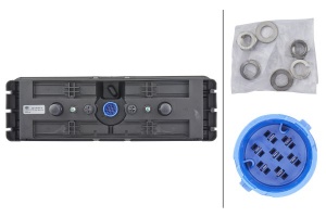 Stop spate dreapta (LED/P21W, 24V, cu intermitent, cu lumina de ceata, lumina de marșarier, cu lumina stop, lumini parcare, reflector triunghiular) potrivit KRONE - Img 4