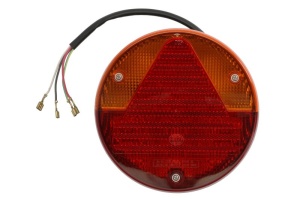 Stop spate stanga/dreapta (P21W, 12V, cu intermitent, cu lumina stop, lumini parcare, reflector triunghiular) - Img 1