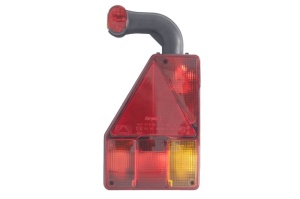 Stop spate stanga EARPOINT (12V, cu intermitent, cu stop, lumina de parcare, reflector triunghiular, cu lampă cu braț prelungitor, suruburi, numar conexiuni: 5, conector: Bayonet 5PIN) - Img 1