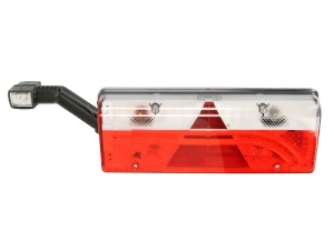 Stop spate stanga EUROPOINT III (LED, 24V, reflector triunghiular, cu lampă cu braț prelungit, conector: ASS2.1 7PIN) - Img 1