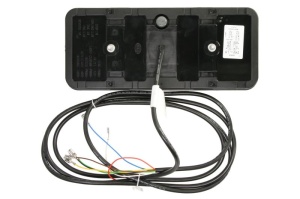 Stop spate stanga (LED, 24V, rosu/transparent/alb/galben, cu intermitent, cu lumina de ceata, lumina de marșarier, cu lumina stop, lumini parcare, reflector triunghiular) potrivit SCHMITZ - Img 2