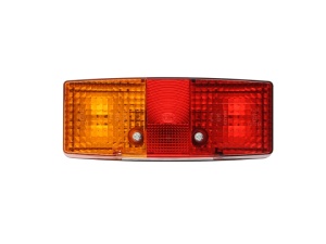 Stop spate stanga (P21W/R10W, 12/24V, rosu/alb/galben, cu intermitent, cu lumina stop, lumini parcare, cu lumina placuta inmatriculare) potrivit DEUTZ FAHR 11400 TTV, DX 4.31 2WD, DX 4.31 4WD, DX 4.51 2WD, DX 4.51 4WD - Img 1
