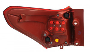 Stop tripla lampa spate dreapta potrivit TOYOTA AURIS COMBI 2012-2015 - ( exterior , Semnalizator portocaliu, culoare sticla: rosu) - Img 2