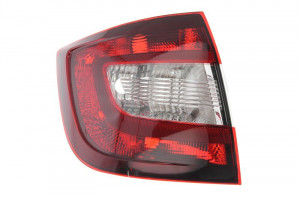 Stop tripla lampa spate stanga (culoare sticla alb-rosu, lumini ceata, lumini mers inapoi) SKODA RAPID LIFTBACK 5 usi 2012-2018 - Img 1